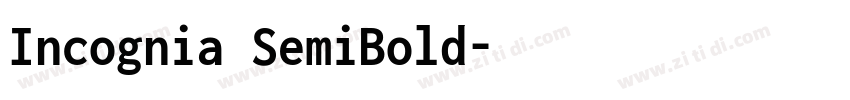 Incognia SemiBold字体转换